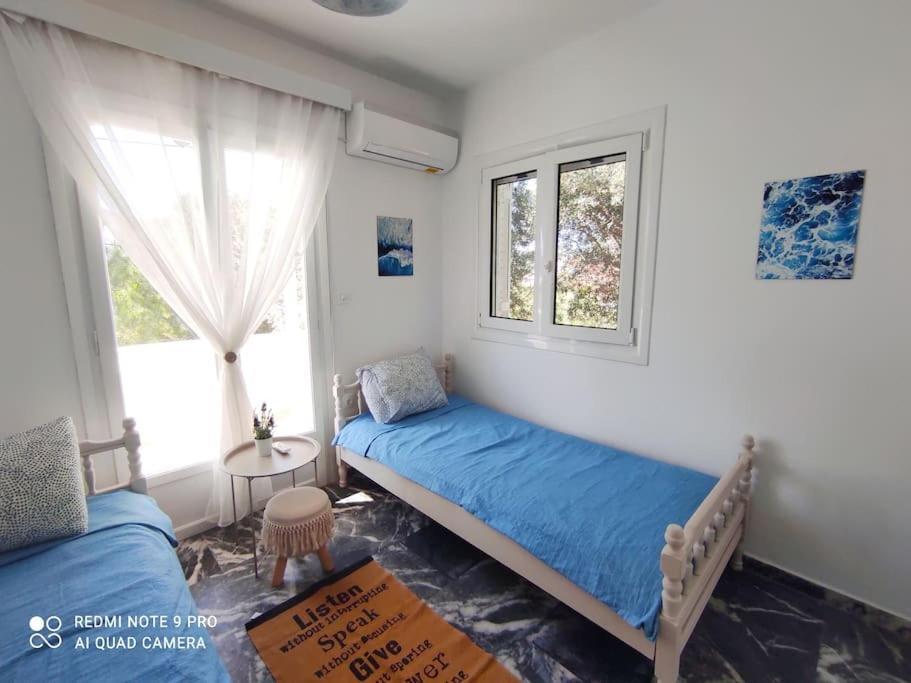 White Villa In Olive Trees And Seaview To Panagia Almiropótamos Eksteriør billede